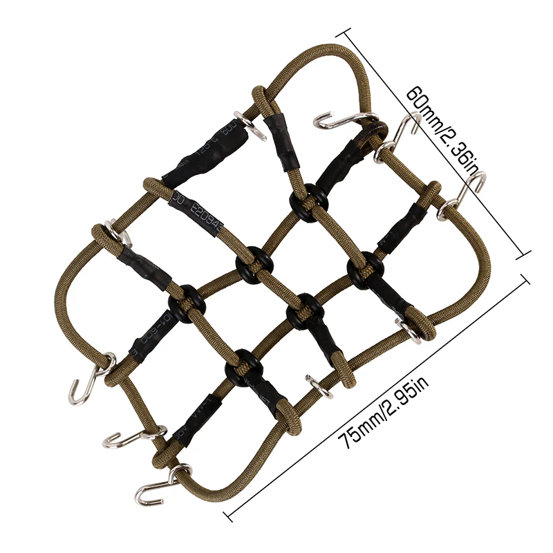 INJORA Mini Elastic Luggage Net Scale Accessories for 1/24 1/18 RC Crawlers - Image 17