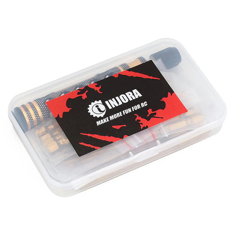 INJORA 12-in-1 Hex, Nut Driver, Phillips, Slotted Screwdriver Quick Change RC Tool Kit for 1/10 1/8 RC - Image 3