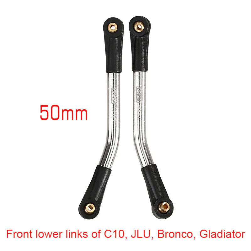 INJORA 1 Pair Stainless Steel High Clearance Chassis Links for SCX24 Mods - Image 5