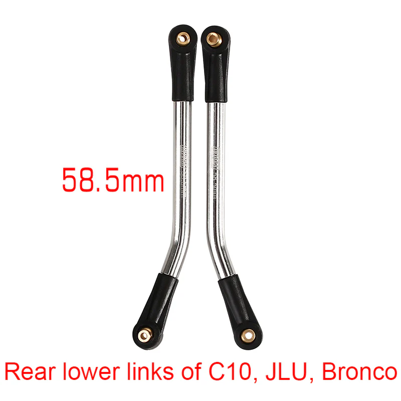 INJORA 1 Pair Stainless Steel High Clearance Chassis Links for SCX24 Mods - Image 7
