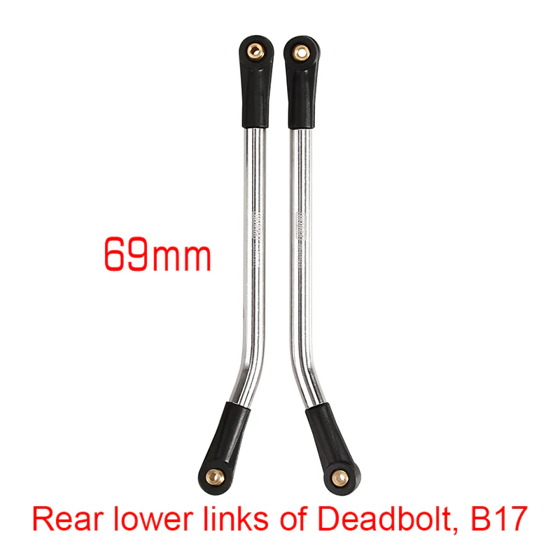 INJORA 1 Pair Stainless Steel High Clearance Chassis Links for SCX24 Mods - Image 9