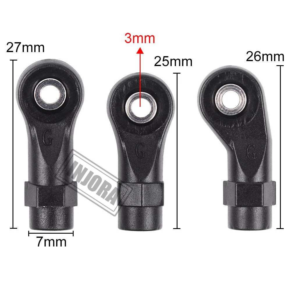 INJORA 10PCS Plastic Rod Ends Link Balls for Traxxas TRX-4 - Image 10
