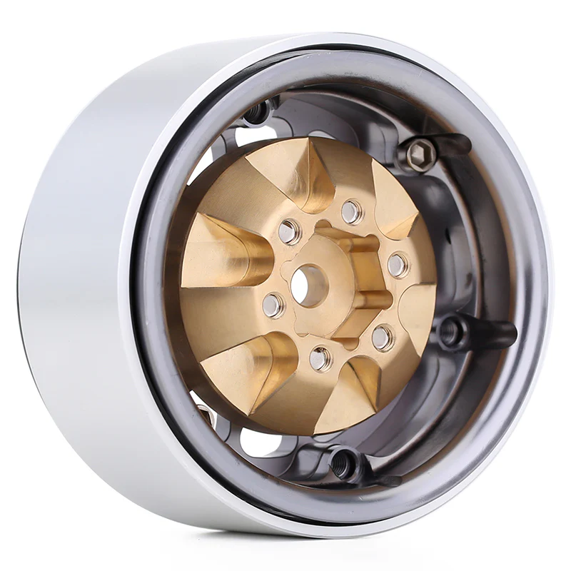 INJORA 12mm 55g/pcs Heavy Brass Wheel Hex Hubs for 1.9" 2.2" Wheel Rims - Image 7