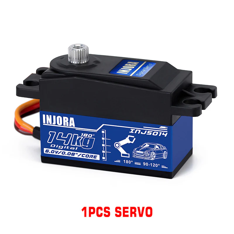 INJORA INJS014 14KG Metal Gear Digital Low Profile Servo for 1/10 RC Car - Image 2