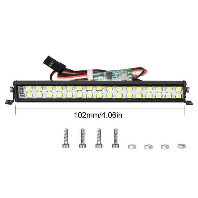 INJORA 17/52/102/147mm Bright LED Light Bar for 1/10 RC Car - Image 11