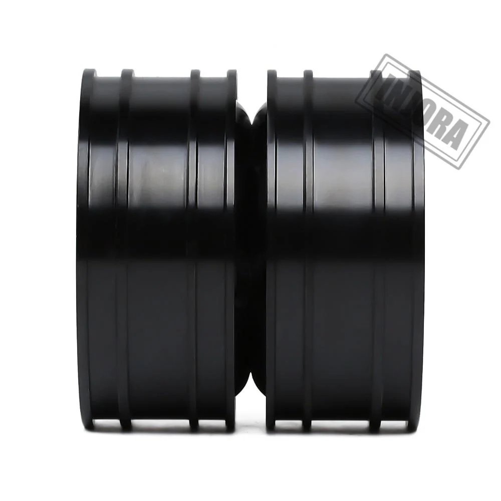 [Clearance Sale] INJORA 2PCS Black/Silver CNC Alloy Wheel Rims for 1/14 Tamiya Tractor - Image 12