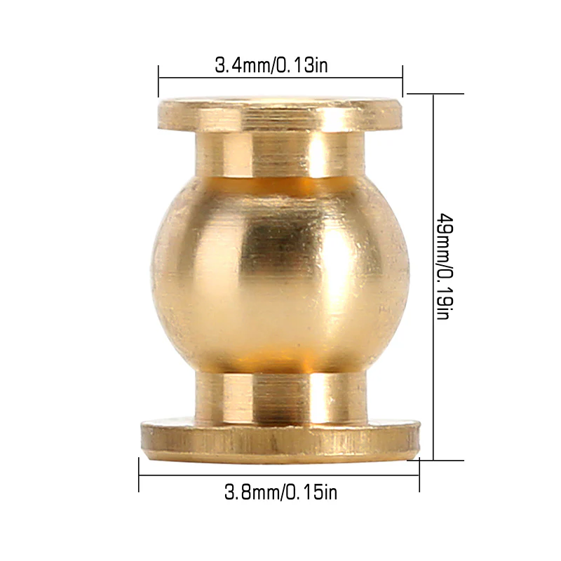 INJORA 20PCS Aluminum / Brass Joint Balls Pivot Balls with O-rings for INJORA SCX24 Shock Links - Image 12