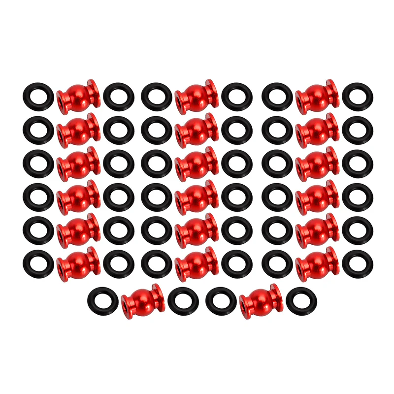 INJORA 20PCS Aluminum / Brass Joint Balls Pivot Balls with O-rings for INJORA SCX24 Shock Links - Image 3
