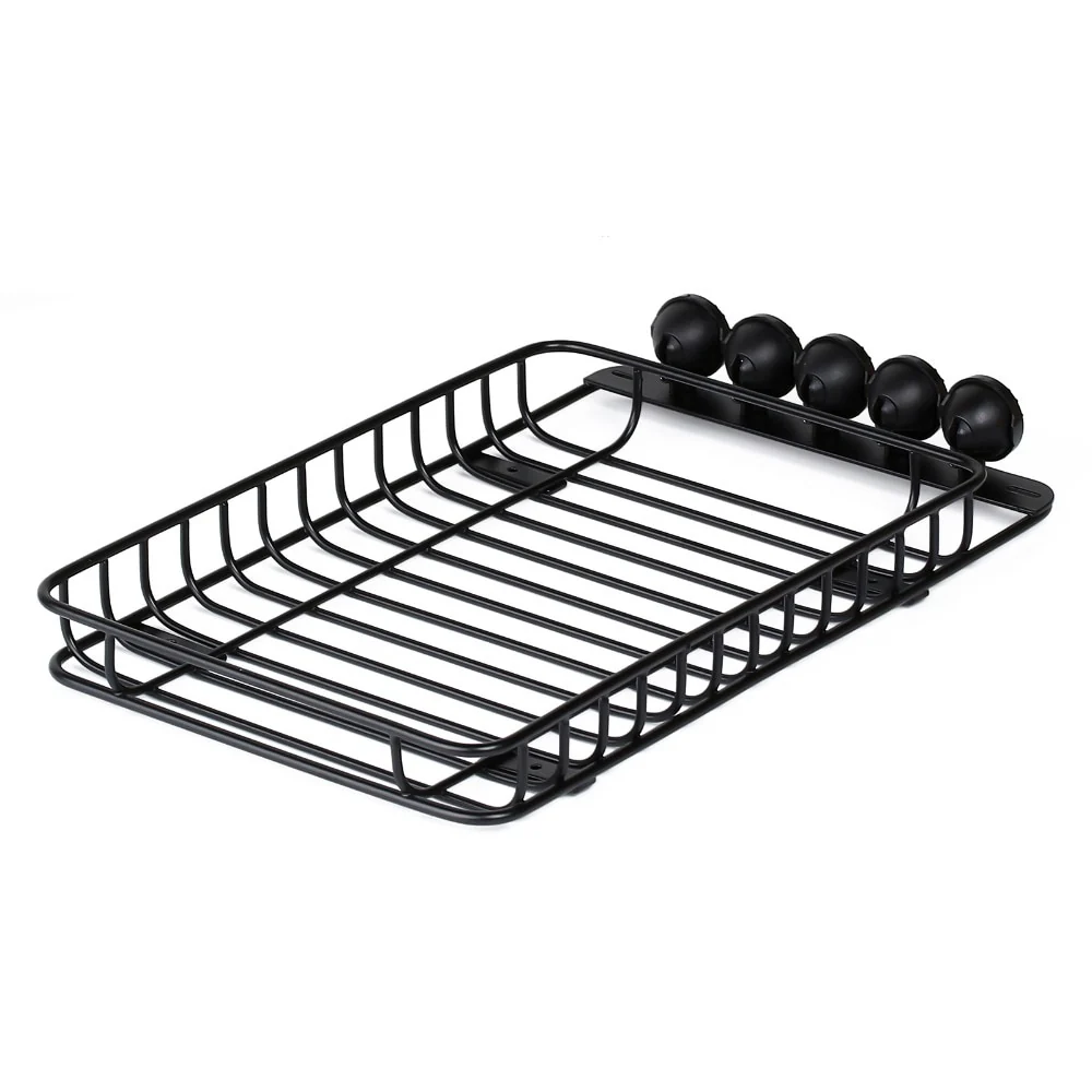 INJORA 232*145mm Metal Roof Rack with 5 LED Lights for 1/10 RC Crawler - Image 3