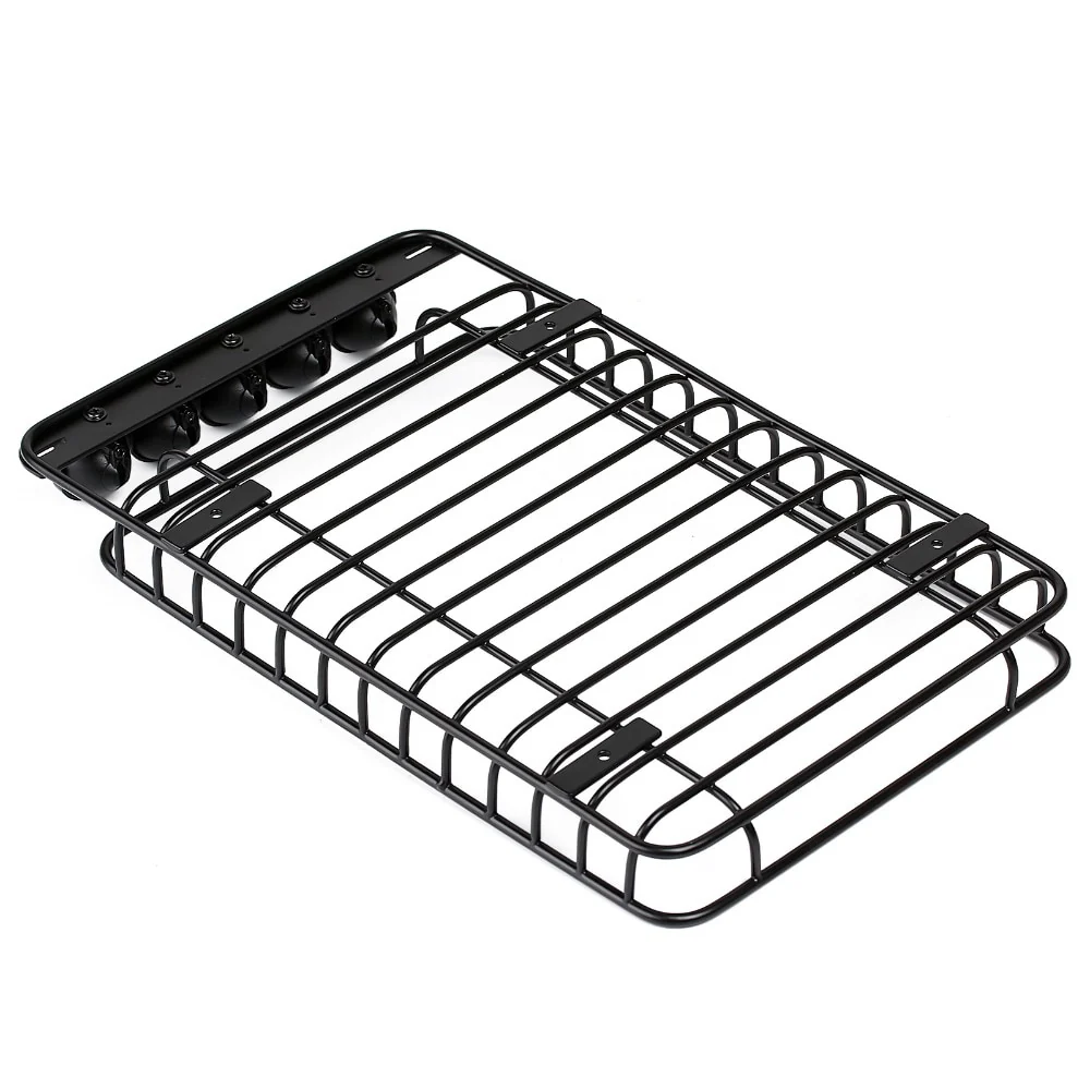 INJORA 232*145mm Metal Roof Rack with 5 LED Lights for 1/10 RC Crawler - Image 4