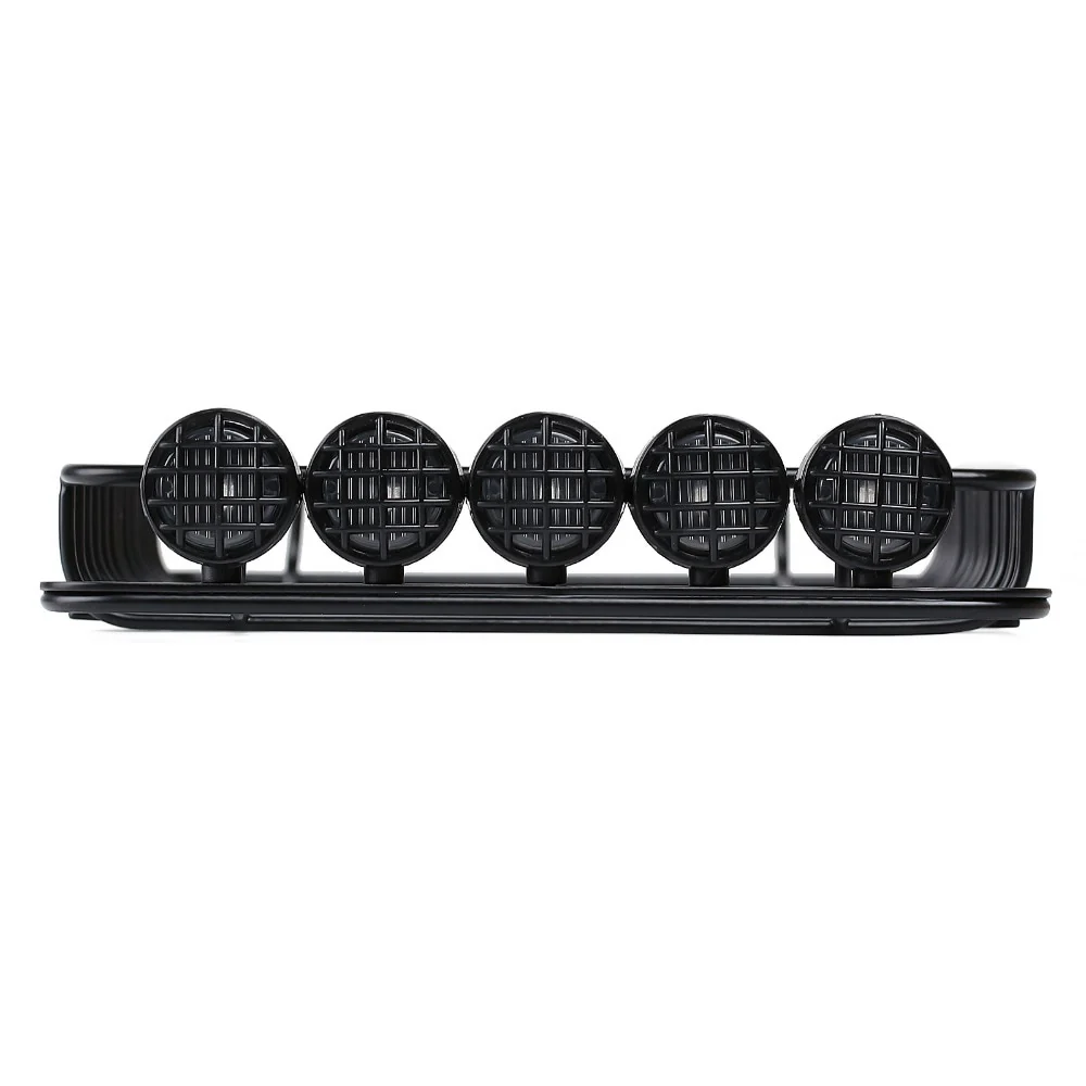 INJORA 232*145mm Metal Roof Rack with 5 LED Lights for 1/10 RC Crawler - Image 5