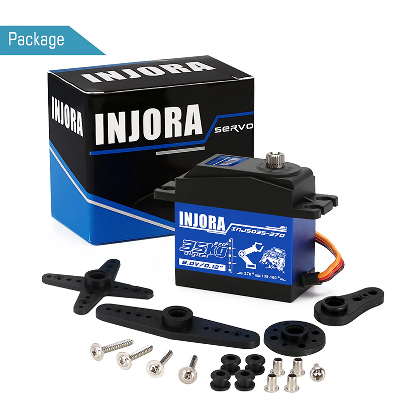 INJORA INJS035 35KG Large Torque Waterproof Metal Gear Digital Servo for RC Model - Image 12