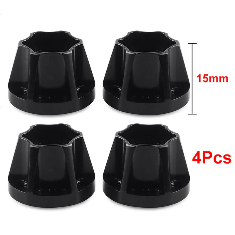 INJORA 12mm Black/Silver Aluminum Wheel Hex Hubs for 1.9" 2.2" Rims - Image 17