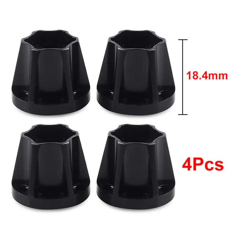 INJORA 12mm Black/Silver Aluminum Wheel Hex Hubs for 1.9" 2.2" Rims - Image 18