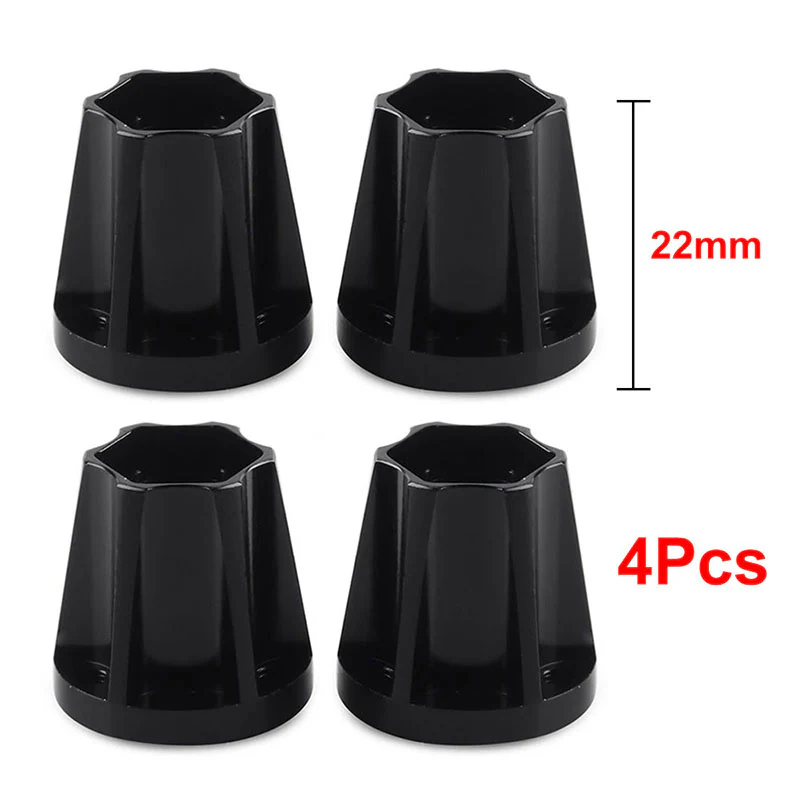 INJORA 12mm Black/Silver Aluminum Wheel Hex Hubs for 1.9" 2.2" Rims - Image 19