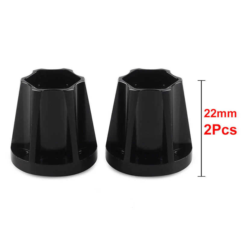INJORA 12mm Black/Silver Aluminum Wheel Hex Hubs for 1.9" 2.2" Rims - Image 7