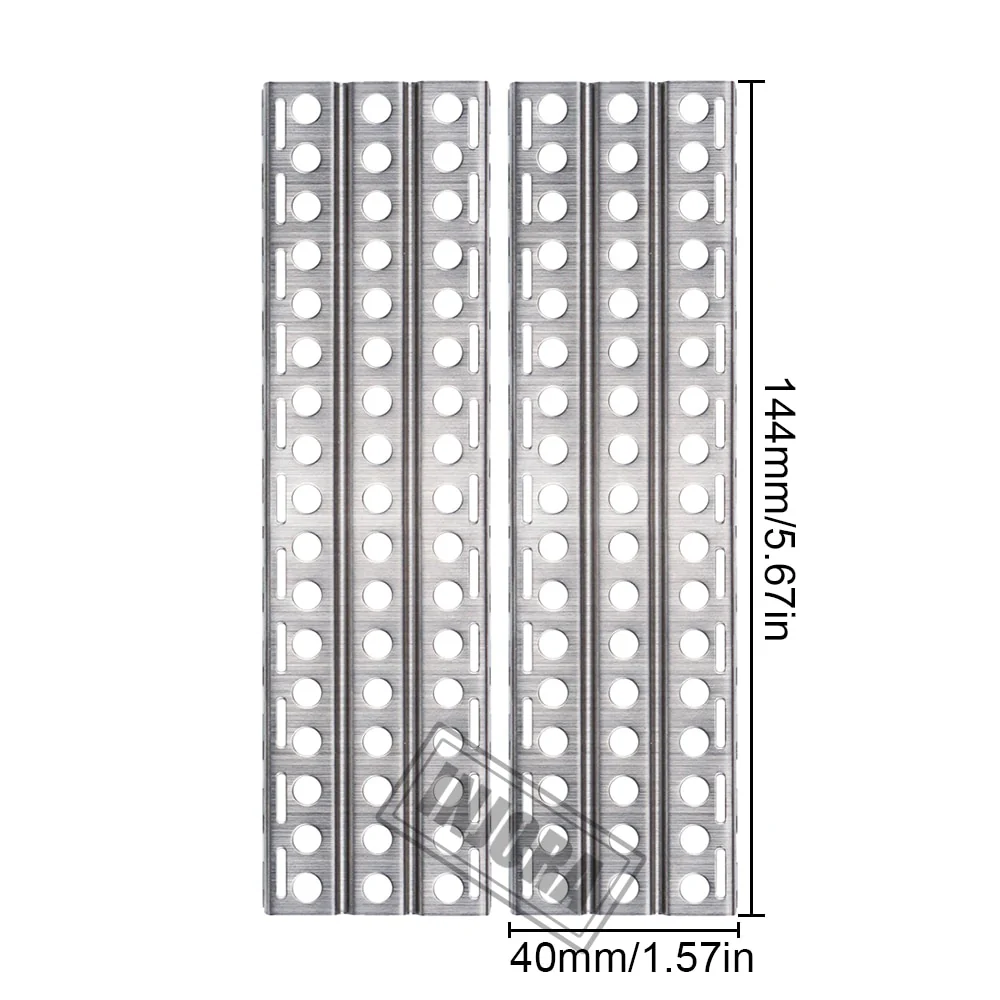 INJORA 2pcs 144*40mm Metal Sand Ladder Recovery Boards for 1/10 RC Crawler - Image 4