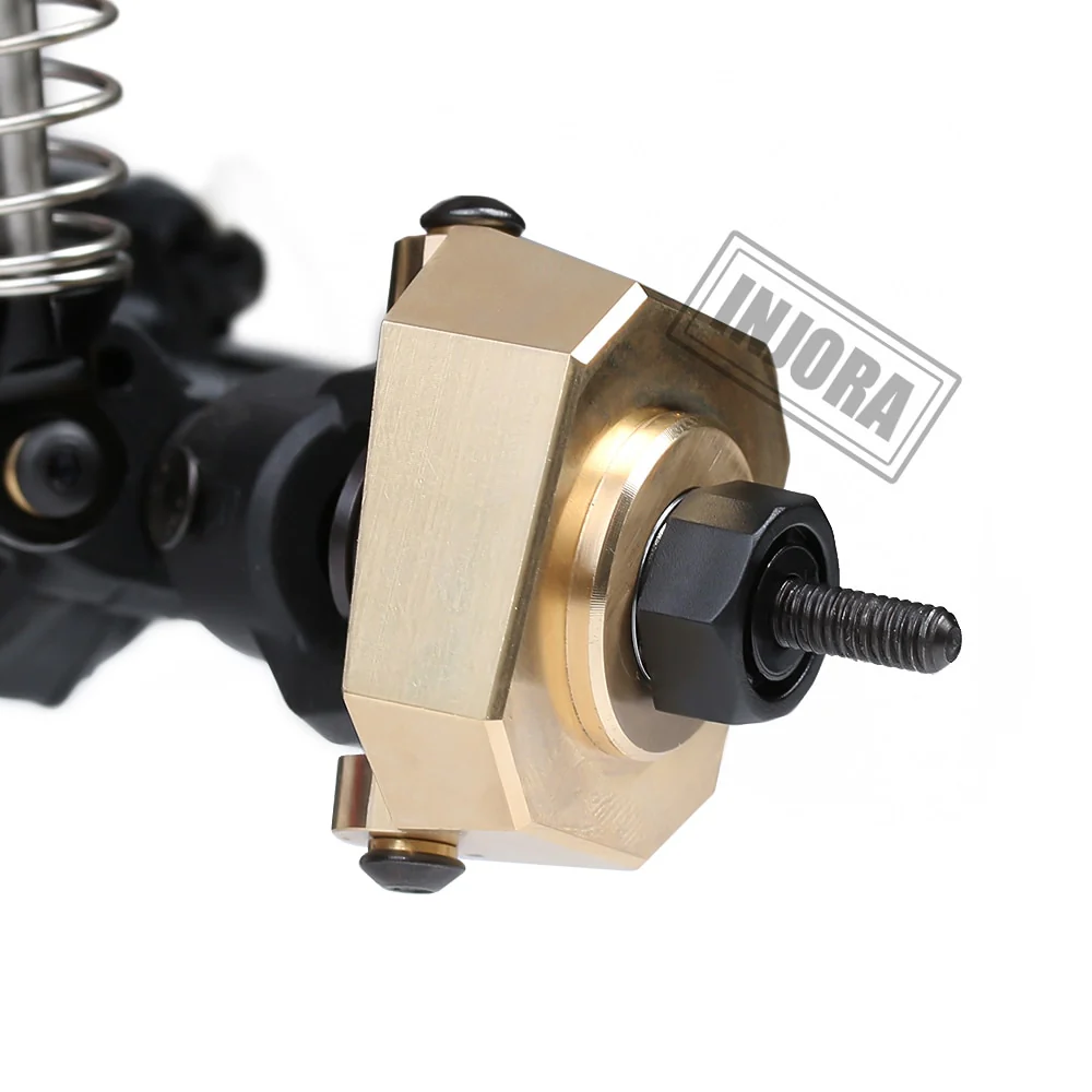 INJORA 2PCS Brass AR44 Front Steering Knuckles for SCX10 II 90046 - Image 10