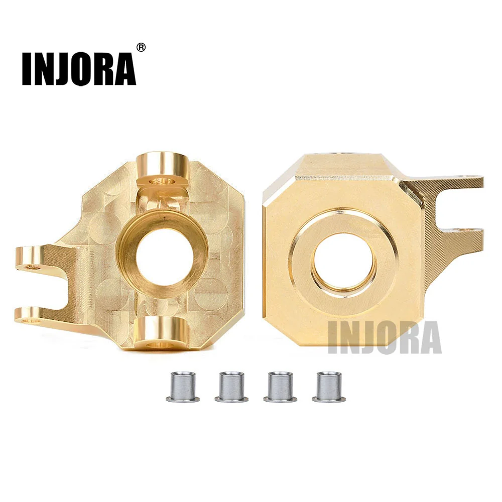 INJORA 2PCS Brass AR44 Front Steering Knuckles for SCX10 II 90046 - Image 2