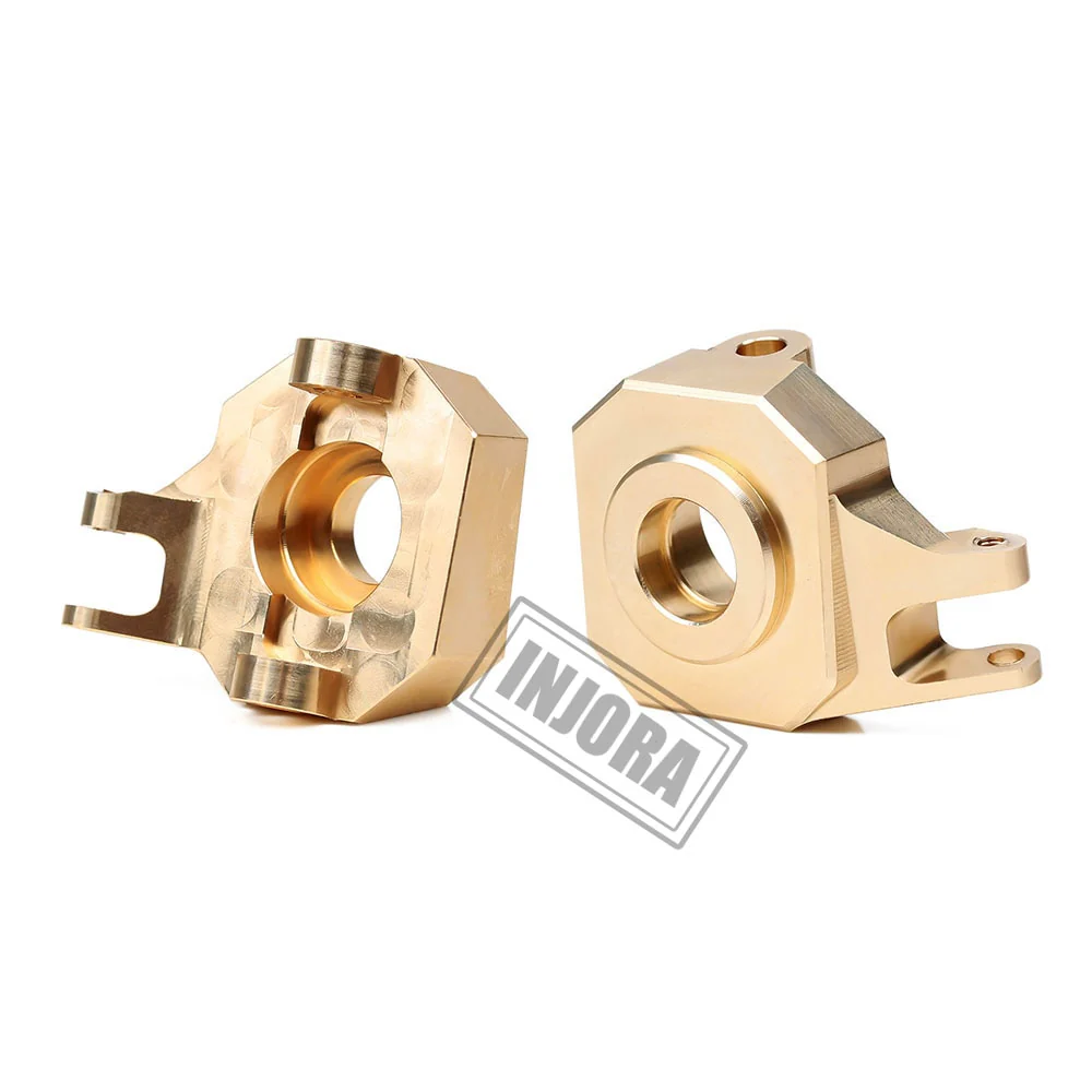 INJORA 2PCS Brass AR44 Front Steering Knuckles for SCX10 II 90046 - Image 3