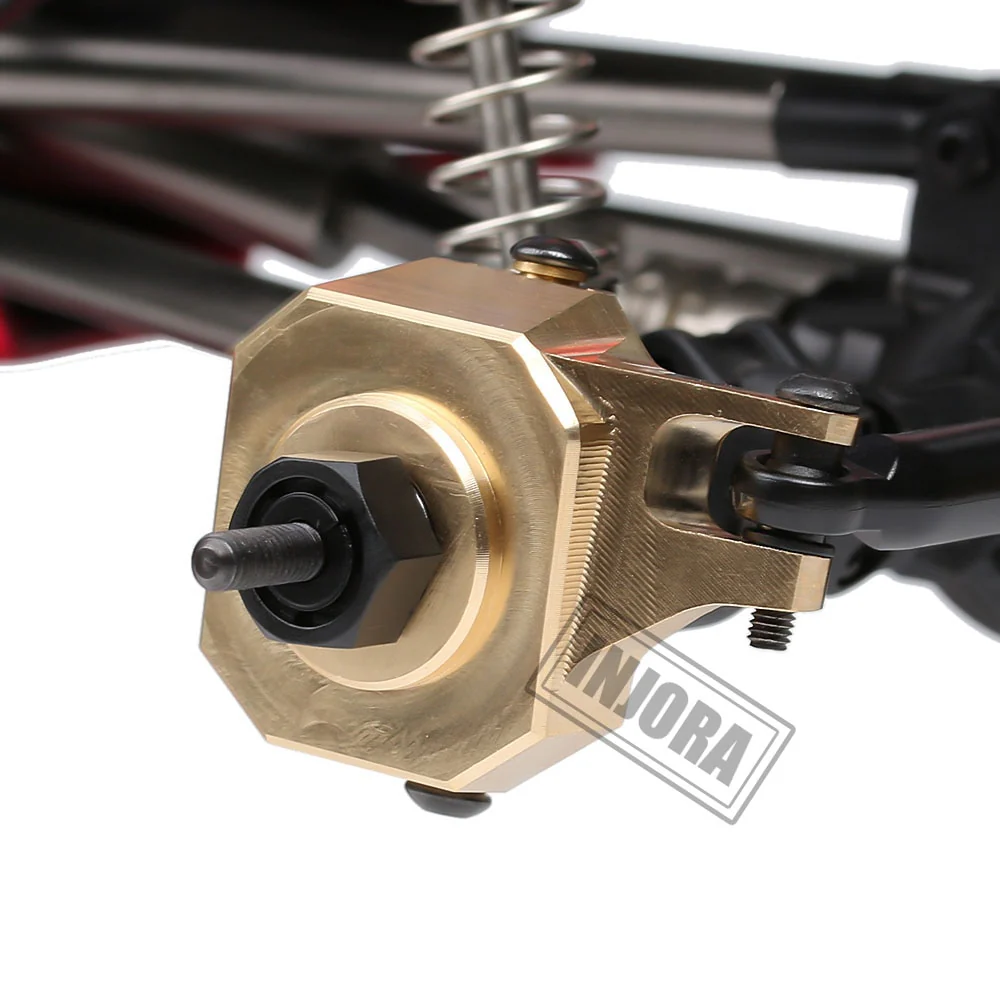 INJORA 2PCS Brass AR44 Front Steering Knuckles for SCX10 II 90046 - Image 7