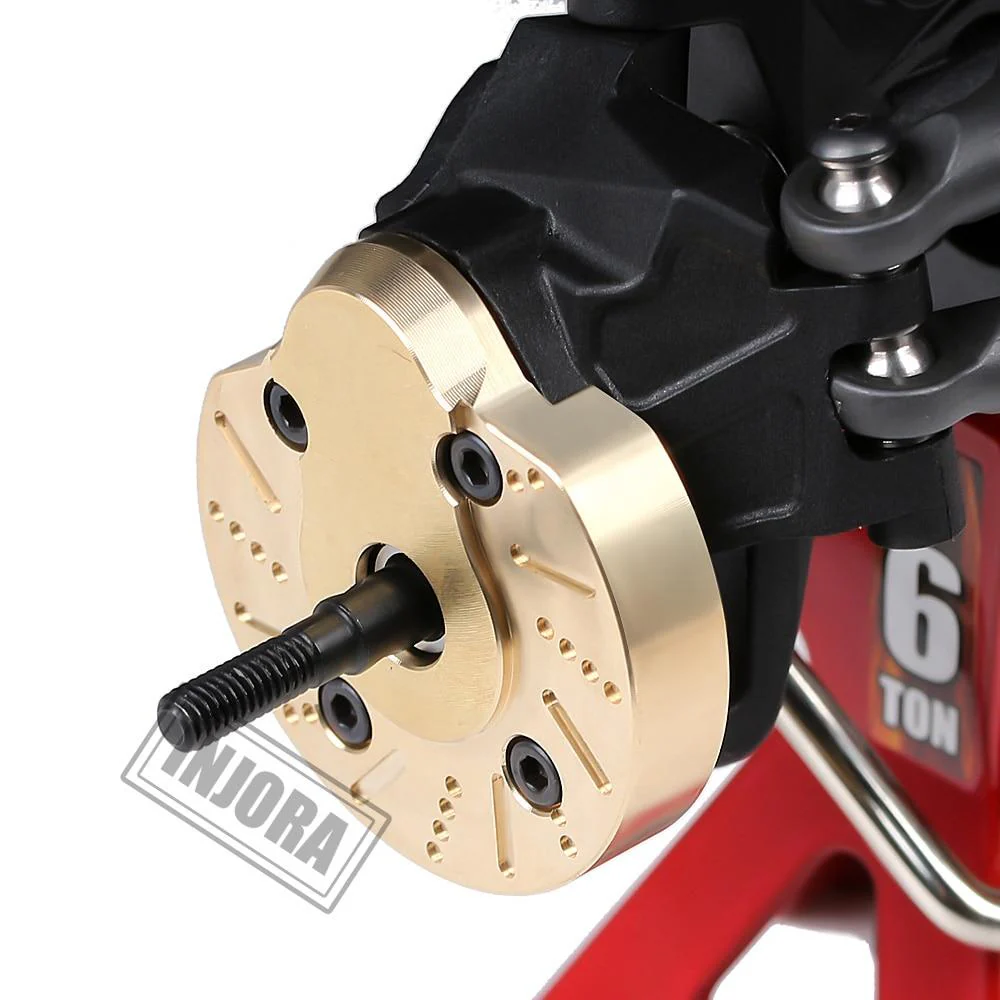 INJORA 2PCS Brass Portal Steering Knuckle Cap Housing for SCX10 III Capra 1.9 - Image 4