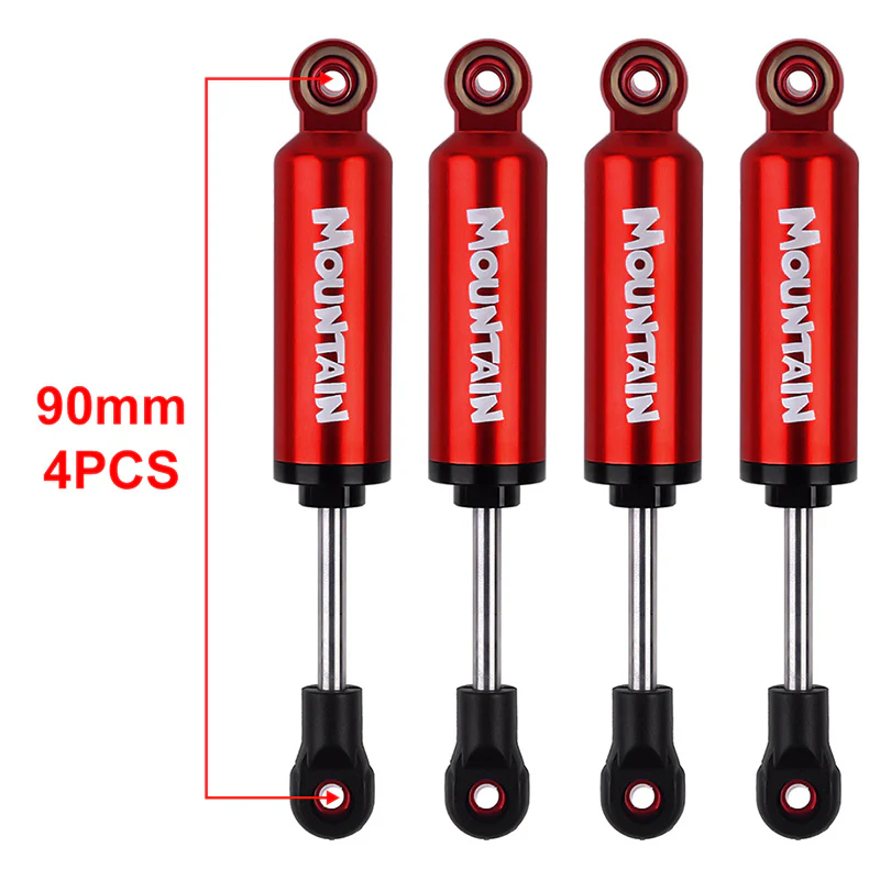 INJORA 2/4pcs Built-in Spring 90-120mm Shock Absorber Damper for 1/10 RC Crawler - Image 29