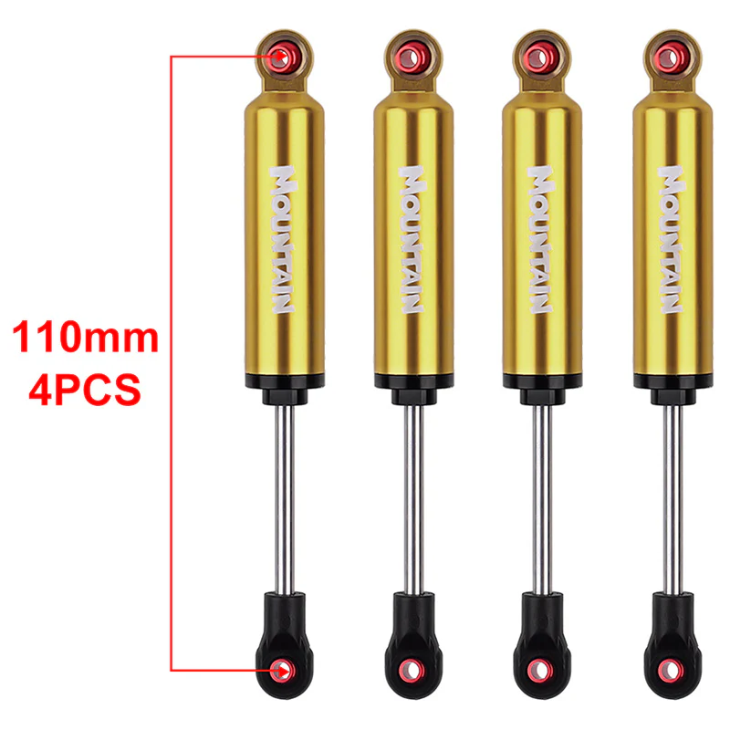 INJORA 2/4pcs Built-in Spring 90-120mm Shock Absorber Damper for 1/10 RC Crawler - Image 40