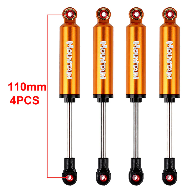 INJORA 2/4pcs Built-in Spring 90-120mm Shock Absorber Damper for 1/10 RC Crawler - Image 41