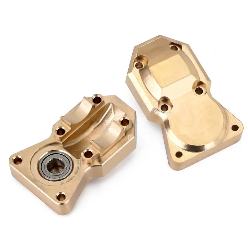[Clearance Sale] INJORA 2pcs 10g/pcs Heavy Front Rear Brass Diff Covers for Axial SCX24 AX24 - Image 3