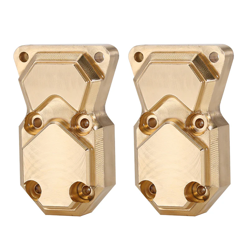 [Clearance Sale] INJORA 2pcs 10g/pcs Heavy Front Rear Brass Diff Covers for Axial SCX24 AX24 - Image 5
