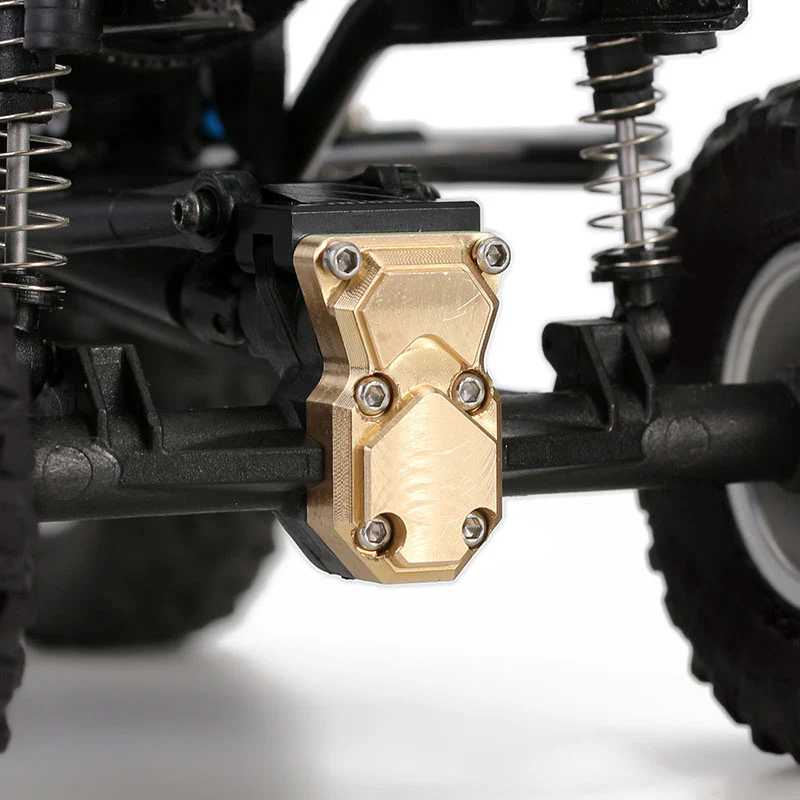 [Clearance Sale] INJORA 2pcs 10g/pcs Heavy Front Rear Brass Diff Covers for Axial SCX24 AX24 - Image 9