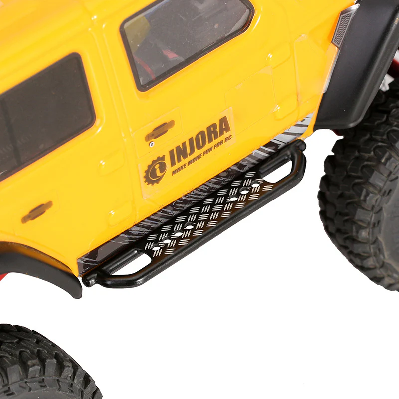 INJORA 2PCS Metal Rock Sliders Side Pedal for Axial SCX24 Jeep Wrangler Deadbolt Bronco - Image 19