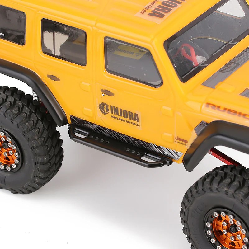 INJORA 2PCS Metal Rock Sliders Side Pedal for Axial SCX24 Jeep Wrangler Deadbolt Bronco - Image 8