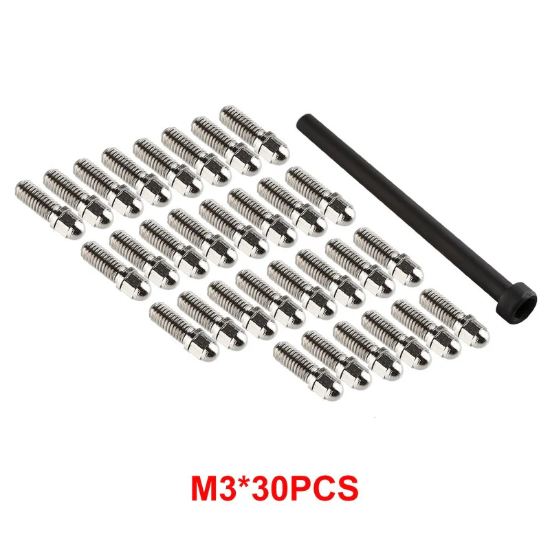 INJORA 30PCS M2.5 M3 Metal Screws for 1.9" 2.2" Wheel Rims - Image 4