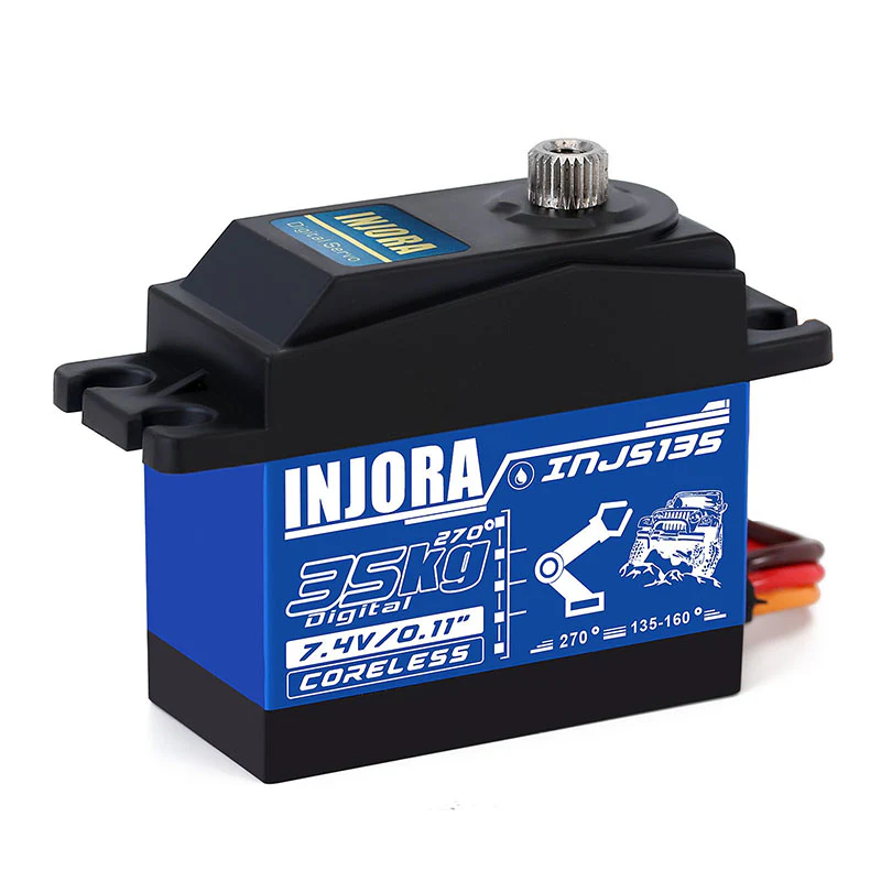 INJORA INJS135 35KG Waterproof Large Torque Digital Coreless Servo for RC Model (270 degrees) - Image 3
