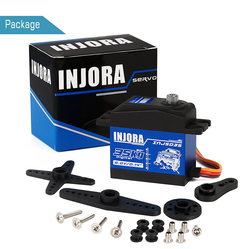 INJORA INJS135 35KG Waterproof Large Torque Digital Coreless Servo for RC Model (270 degrees) - Image 6