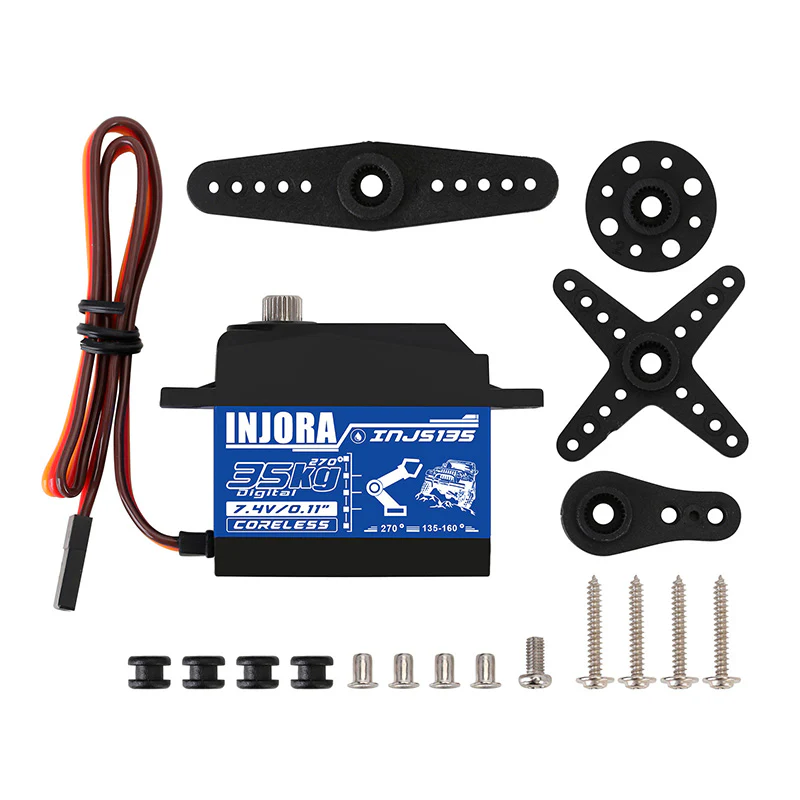 INJORA INJS135 35KG Waterproof Large Torque Digital Coreless Servo for RC Model (270 degrees) - Image 7
