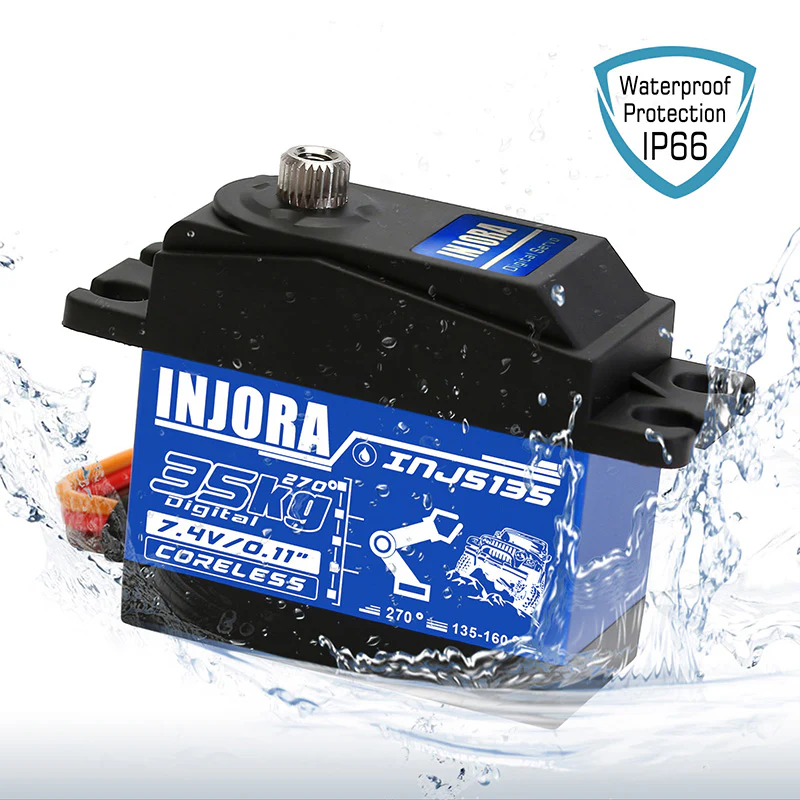 INJORA INJS135 35KG Waterproof Large Torque Digital Coreless Servo for RC Model (270 degrees) - Image 9