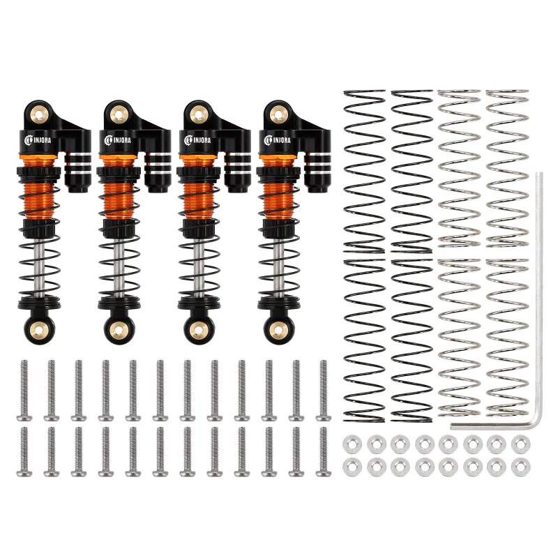[Clearance Sale] INJORA 39mm Aluminum Threaded Oil Shocks with Fake Reservoir for SCX24 FCX24M - Image 10