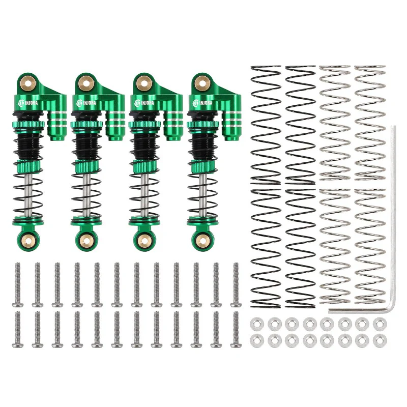[Clearance Sale] INJORA 39mm Aluminum Threaded Oil Shocks with Fake Reservoir for SCX24 FCX24M - Image 14