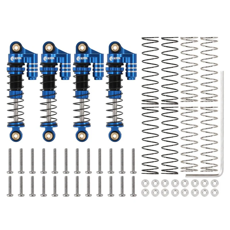 [Clearance Sale] INJORA 39mm Aluminum Threaded Oil Shocks with Fake Reservoir for SCX24 FCX24M - Image 18