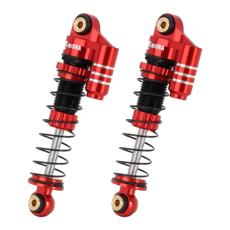 [Clearance Sale] INJORA 39mm Aluminum Threaded Oil Shocks with Fake Reservoir for SCX24 FCX24M - Image 3