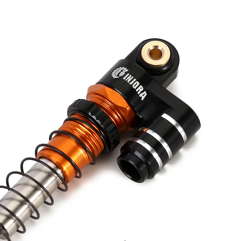 INJORA 43mm Aluminum Threaded Double Barrel Shocks with Fake Reservoir for Axial SCX24 - Image 16