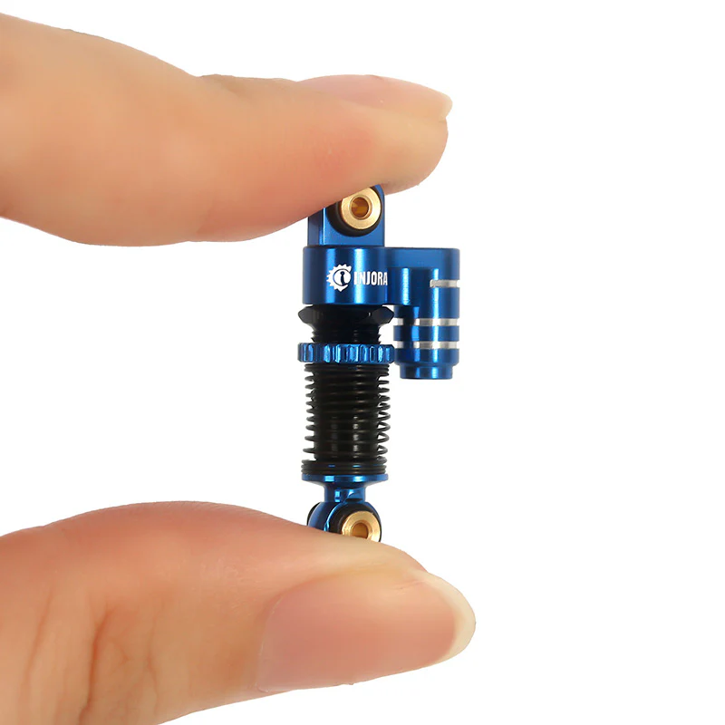INJORA 43mm Aluminum Threaded Double Barrel Shocks with Fake Reservoir for Axial SCX24 - Image 19