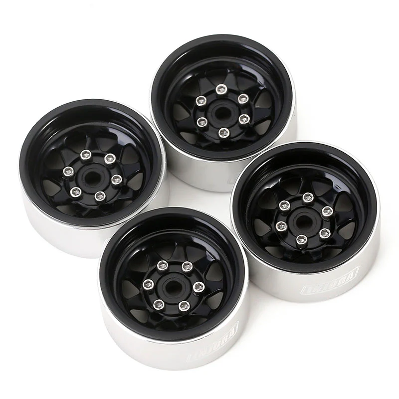 INJORA 1.0" Stamped Steel -3.78mm Offset Wheels for Micro Crawlers (W1004) - Image 6