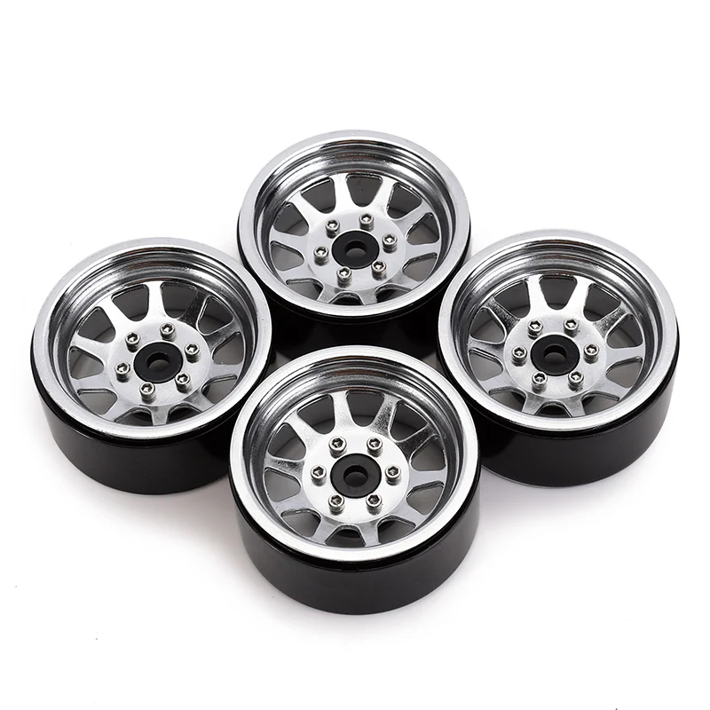 INJORA 1.9" 10-spoke Stamped Steel Wheels for 1/10 RC Crawlers - Image 13