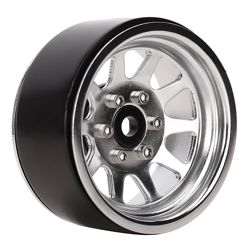 INJORA 1.9" 10-spoke Stamped Steel Wheels for 1/10 RC Crawlers - Image 14
