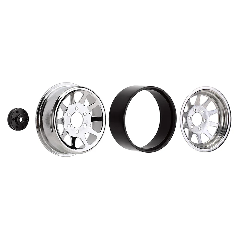 INJORA 1.9" 10-spoke Stamped Steel Wheels for 1/10 RC Crawlers - Image 16