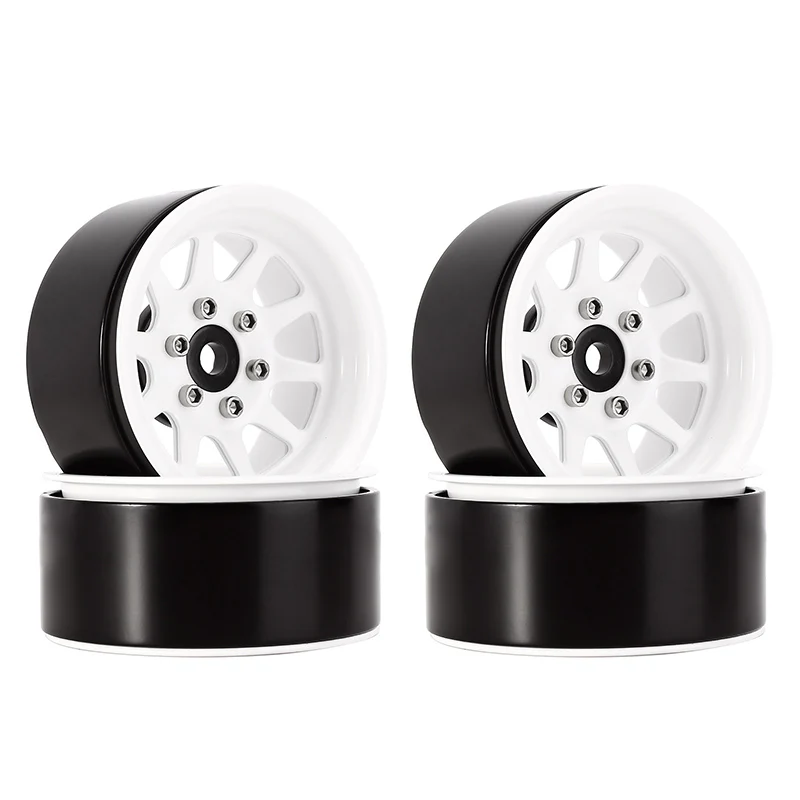 INJORA 1.9" 10-spoke Stamped Steel Wheels for 1/10 RC Crawlers - Image 17